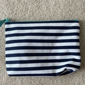 Thirty-One Navy and White Striped Pouch